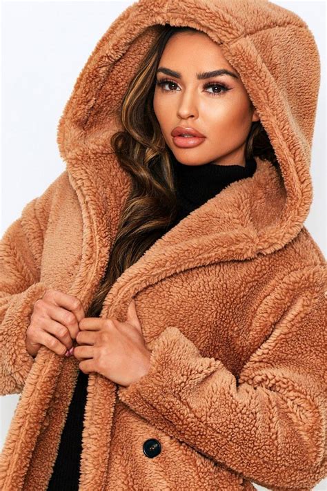 teddy bear coat with hood.